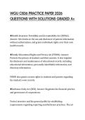 WGU C836 PRACTICE PAPER 2026 QUESTIONS WITH SOLUTIONS GRADED A&plus;