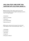 WGU C836 STUDY GUIDE SCRIPT 2026 QUESTIONS WITH SOLUTIONS GRADED A&plus;