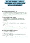 WGU C844 TASK 1 AND 2 COMBINED ACTUAL EXAM PAPER 2026 QUESTIONS WITH ANSWERS GRADED A&plus;