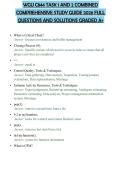 WGU C844 TASK 1 AND 2 COMBINED COMPREHENSIVE STUDY GUIDE 2026 FULL QUESTIONS AND SOLUTIONS GRADED A&plus;