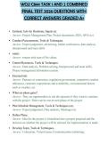 WGU C844 TASK 1 AND 2 COMBINED FINAL TEST 2026 QUESTIONS WITH CORRECT ANSWERS GRADED A&plus;