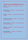JNCLE-SEC Exam Prep 2025&sol;2026&colon; Material Security Expert v6&period;0 &vert; Complete Study Guide & Practice Questions