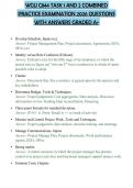 WGU C844 TASK 1 AND 2 COMBINED PRACTICE EXAMINATION 2026 QUESTIONS WITH ANSWERS GRADED A&plus;