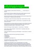 BIO 106 EXAM REVIEW EXAM QUESTIONS & CORRECT ANSWERS