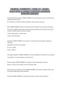 GENERAL CHEMISTRY - CHEM 121 - EXAM 2 QUESTIONS & CORRECT&sol;VERIFIED ANSWERS UPDATED 2026&sol;2027