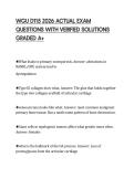 WGU D115 2026 ACTUAL EXAM QUESTIONS WITH VERIFIED SOLUTIONS GRADED A&plus;