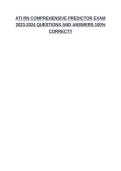 ATI RN COMPREHENSIVE PREDICTOR EXAM 2023-2024 QUESTIONS AND ANSWERS 100&percnt; CORRECT&excl;&excl;