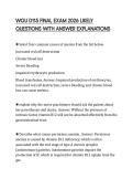 WGU D115 FINAL EXAM 2026 LIKELY QUESTIONS WITH ANSWER EXPLANATIONS
