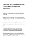 WGU D115 OA COMPREHENSIVE REVIEW 2026 VERIFIED QUESTIONS AND SOLUTIONS