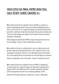 WGU D115 OA FINAL PAPER 2026 FULL Q&A STUDY GUIDE GRADED A&plus;