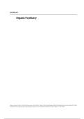 Lishman&rsquo;s Organic Psychiatry Notes  Complete Neuropsychiatry Summary&comma; Disorders & Clinical Guide