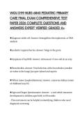 WGU D119 NURS 6840 PEDIATRIC PRIMARY CARE FINAL EXAM COMPREHENSIVE TEST PAPER 2026 COMPLETE QUESTIONS AND ANSWERS EXPERT VERIFIED GRADED A&plus;