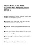 WGU D128 2026 ACTUAL EXAM QUESTIONS WITH VERIFIED SOLUTIONS GRADED A&plus;