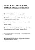 WGU D128 2026 EXAM STUDY GUIDE COMPLETE QUESTIONS WITH ANSWERS
