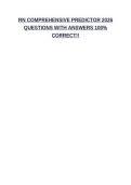 RN COMPREHENSIVE PREDICTOR 2026 QUESTIONS WITH ANSWERS 100&percnt; CORRECT&excl;&excl;