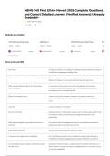 MENG 540 Final EXAM Newest 2026 Complete Questions and Correct Detailed Answers &lpar;Verified Answers&rpar; &vert;Already Graded A&plus;