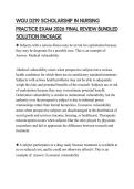 WGU D219 SCHOLARSHIP IN NURSING PRACTICE EXAM 2026 FINAL REVIEW BUNDLED SOLUTION PACKAGE
