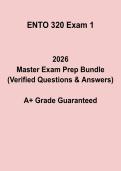 ENTO 320 Exam 1 Study Guide &vert; Advanced Entomology Prep 2026