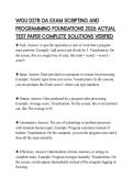 WGU D278 OA EXAM SCRIPTING AND PROGRAMMING FOUNDATIONS 2026 ACTUAL TEST PAPER COMPLETE SOLUTIONS VERIFIED