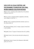 WGU D278 OA EXAM SCRIPTING AND PROGRAMMING FOUNDATIONS 2026 FINAL REVIEW BUNDLED SOLUTION PACKAGE