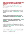 Med surg kahoot exam 2 Questions and Answers &lpar;Top Grade Assured&rpar; 2026 Update