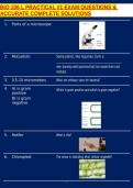 BIO 106 L PRACTICAL &num;1 EXAM QUESTIONS & ACCURATE COMPLETE SOLUTIONS