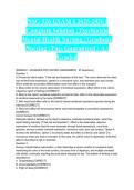 NSG 526 EXAM 1 2025-2026 &vert; Complete Solution &vert; Psychiatric Mental Health Nursing &vert; Graduate Nursing &vert; Pass Guaranteed - A&plus; Graded