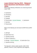 Lupus Kahoot &lpar;Spring 2024 - Maignan&rpar; Exam Questions and Answers &lpar;Latest 2026&rpar;