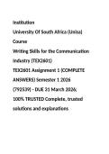 TEX2601 Assignment 