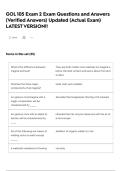 GOL 105 Exam 2 Exam Questions and Answers &lpar;Verified Answers&rpar; Updated &lpar;Actual Exam&rpar; LATEST VERSION&excl;&excl;