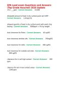 EPA Lead exam Questions and Answers &lpar;Top Grade Assured&rpar; 2026 Update