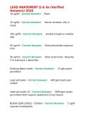 LEAD ABATEMENT Q & As &lpar;Verified Answers&rpar; 2026&period;