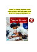 Principles of Pediatric Nursing 8e &lpar;Ball & Cowen&rpar; Test Bank &vert; All Chapters 1-35 Verified A&plus;