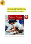 Test Bank for Principles of Pediatric Nursing&colon; Caring for Children 8th Edition &vert; ISBN 9780136859840