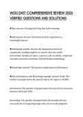 WGU D417 COMPREHENSIVE REVIEW 2026 VERIFIED QUESTIONS AND SOLUTIONS