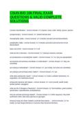 CSUN BIO 106 FINAL EXAM QUESTIONS & VALID COMPLETE SOLUTIONS