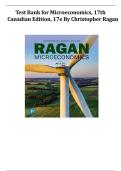 Microeconomics 17th Canadian Edition by Christopher Ragan Test Bank &vert;All Chapters Verified &vert; Guide A&plus;