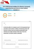 WGU D560 Internal Auditing &vert;OA&vert; Objective Assessment&vert; Actual Questions and Answers Latest Updated 2026&sol;2027 &lpar;Graded A&plus;&rpar;