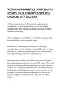 WGU D430 FUNDAMENTALS OF INFORMATION SECURITY OA PA 2 PRACTICE SCRIPT 2026 QUESTIONS WITH SOLUTIONS