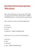 Stott Pilates Written Exam Questions With Answers