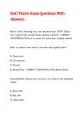 Stott Pilates Exam Questions With Answers 