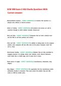 SCM 300 Exam 2 ASU Davila Questions With Correct answers 
