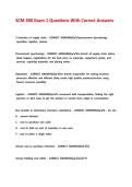 SCM 300 Exam 1 Questions With Correct Answers&period;