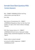 Servsafe Cheat Sheet Questions With Correct Answers&period;
