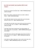 Serv Safe Food Handler Exam Questions With Correct Answers&period;