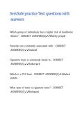 ServSafe practice Test questions with answers&period;
