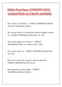 SGRho Final Exam &lpar;UPDATED 2025&rpar; GUARANTEED ACCURATE ANSWERS