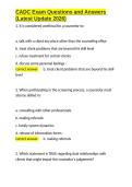 CADC Exam Questions and Answers &lpar;Latest Update 2026&rpar;&period;docx