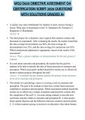 WGU D659 OBJECTIVE ASSESSMENT OA CERTIFICATION SCRIPT 2026 QUESTIONS WITH SOLUTIONS GRADED A&plus;