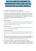 WGU D659 OBJECTIVE ASSESSMENT OA COMPREHENSIVE STUDY GUIDE 2026 FULL QUESTIONS AND SOLUTIONS GRADED A&plus;